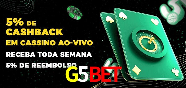 Promoções do cassino ao Vivo G5Bet